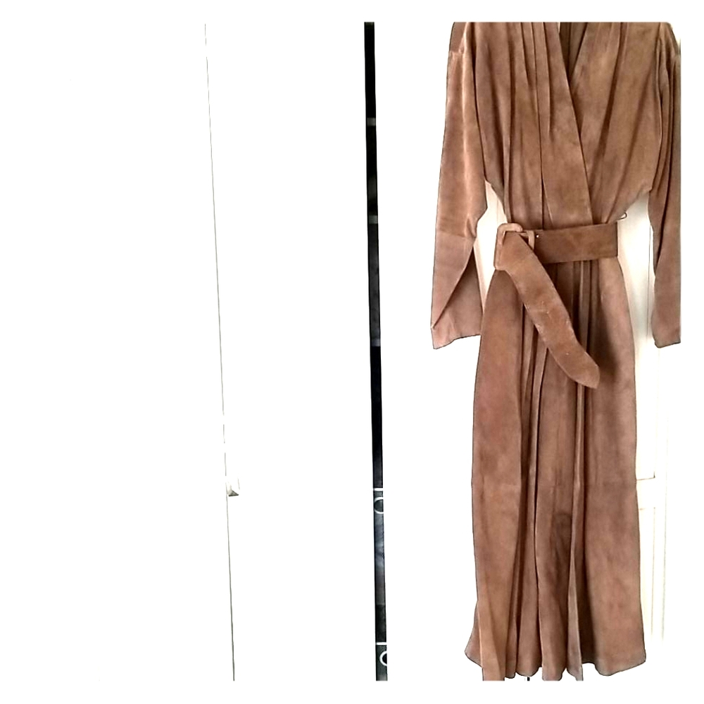 Vintage Suede MIDI Dress
